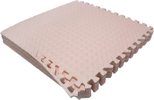 Miniatura 10 de SkyBlue 12 X (24 pies cuadrados) Alfombrilla de piso de gimnasio de 24 x 24 pulgadas de espuma EVA entrelazada para ejercicio de fitness, Celeste