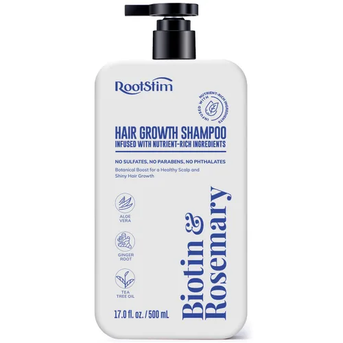 Miniatura 9 de Champú de biotina y romero para el crecimiento del cabello: Champú para la pérdida de cabello para cabello fino infundido con ingredientes ricos