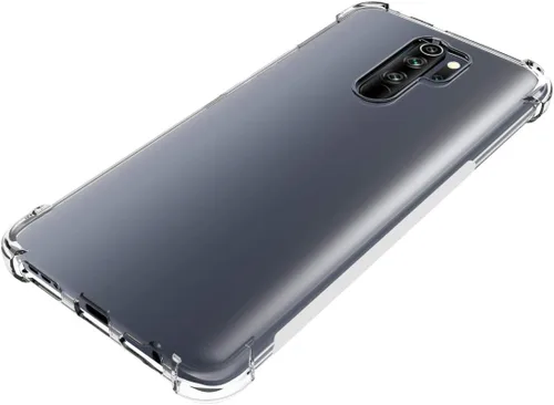 Miniatura 5 de USTIYA Caso para Redmi 9 Clear TPU Cuatro Esquinas Cubierta Protectora Transparente Suave Funda