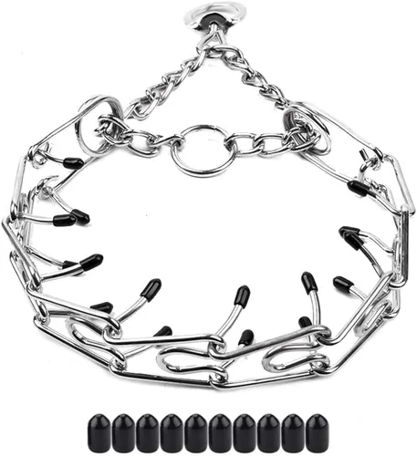 Miniatura 9 de Collar de punta para perro, collar de entrenamiento ajustable para perros con hebilla de liberación rápida para perros pequeños, medianos y grandes