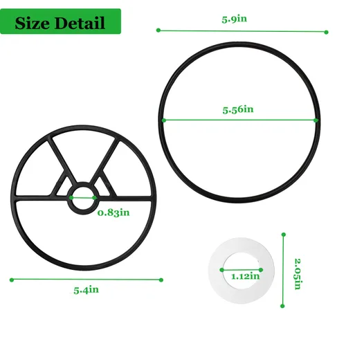 Miniatura 4 de Variflo XL Valve SP0714T Junta de junta tórica compatible con kit de reconstrucción de válvulas multipuerto Hayward Válvula Vari-Flo 1 1/2 Junta