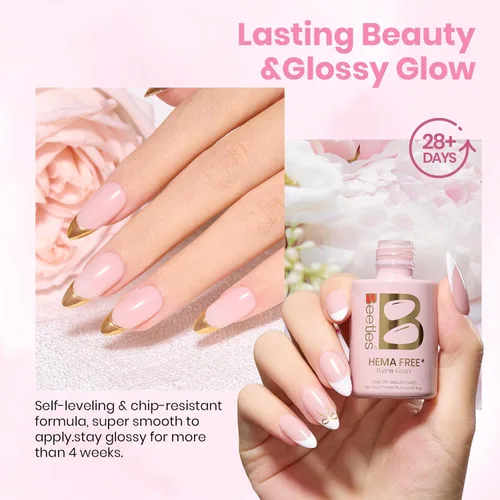 Miniatura 416 de Beetles - Esmalte de uñas de gel marrón – 0.5 onzas líquidas de esmalte de gel marrón oscuro, lámpara LED UV para uñas, regalo de manicura para I