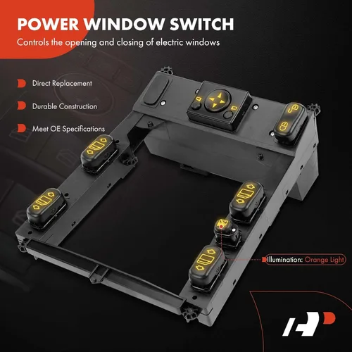 Miniatura 3 de A-Premium Interruptor de ventana eléctrica de consola de control central compatible con Mercedes-Benz W163 Series ML350, ML500, 2004 2005