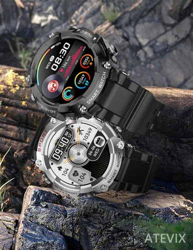 Miniatura 2 de Reloj Inteligente con Auriculares para Hombre, Llamadas Bluetooth Puede Responder y Realizar Llamadas, Música Local, Reloj Inteligente Resistente