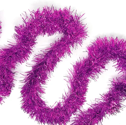 Miniatura 5 de Allgala Guirnalda de oropel negro, guirnalda de oropel metálica de 50 pies para árbol de Navidad, decoración para árbol festivo, barandilla