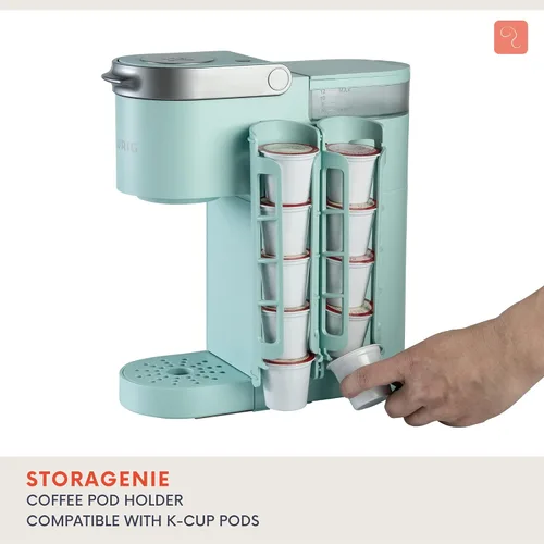 Miniatura 5 de STORAGENIE Soporte para cápsulas K para Keurig, almacenamiento de cápsulas de café, montaje lateral montaje en pared, perfecto para mostradores
