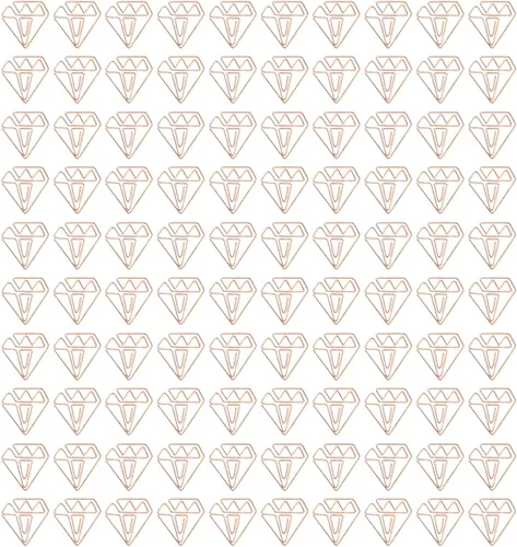100 clips de papel con forma, clips pequeños de oro rosa, abrazaderas de documentos para archivos de fotos, para oficina, escuela, estudiantes,