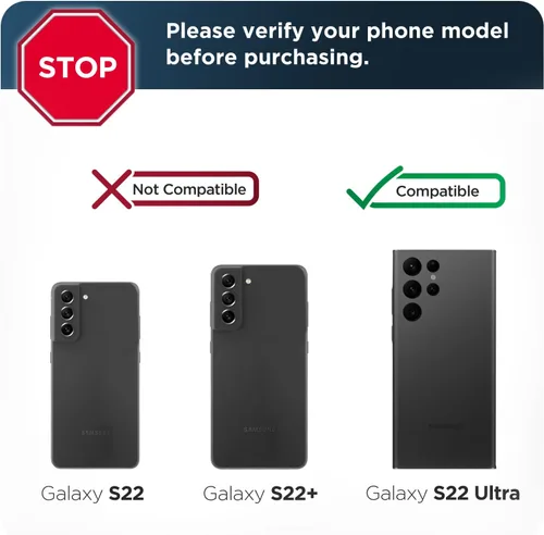 Miniatura 2 de magglass Protector de pantalla de privacidad para Samsung Galaxy S22 Ultra templado tintado (S22-ULTRA 6.8 pulgadas)