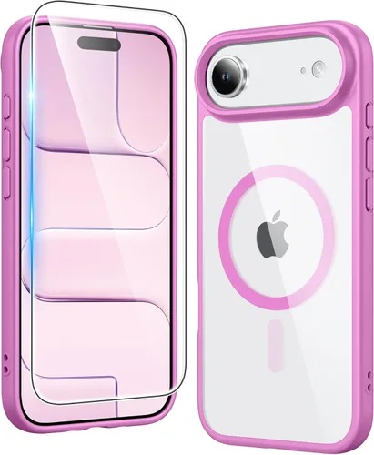 Miniatura 53 de FNTCASE Funda transparente para iPhone 15: Funda para iPhone 14/13, fundas magnéticas para teléfono con protector de pantalla compatible con Magsafe