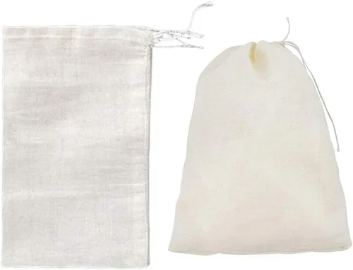 Miniatura 7 de 20 bolsas de cocina de especias de 5 x 6 pulgadas, bolsas de té reutilizables, bolsitas de hierbas sin blanquear, bolsas de estopilla para sopa