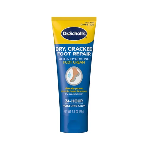 Dr. Scholl's Ultra Hydrating Foot Cream - Crema para pies, 3.5 oz, crema con 25% de urea para pies secos y agrietados, cura e hidrata para tener