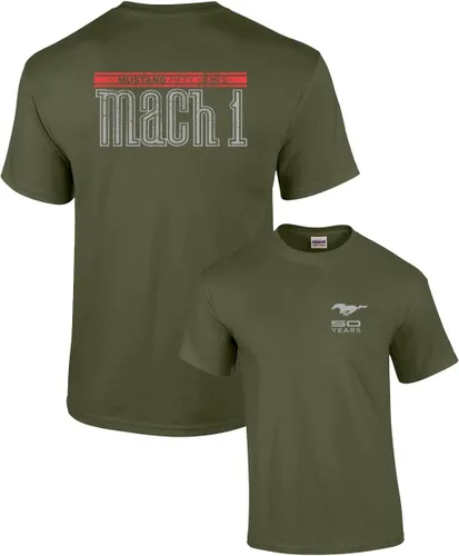 Miniatura 8 de Ford Tee Shirt Mustang 50 Años Mach 1 Militar Azul Real
