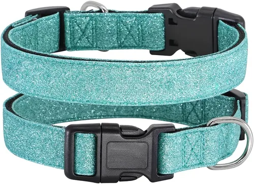 Miniatura 8 de TDTOK Collar Básico Brillante para Perro, Collar para Perro Cómodo y Duradero para Perros Pequeños, Medianos y Grandes con Hebilla de Plástico