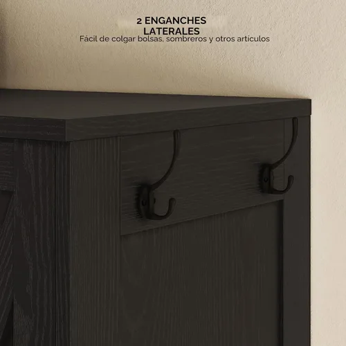 Miniatura 7 de LIKIMIO Armario Armario de 70 pulgadas, gran almacenamiento con espejo, 2 puertas, cajón y estantes, moderno dormitorio independiente de madera Negro