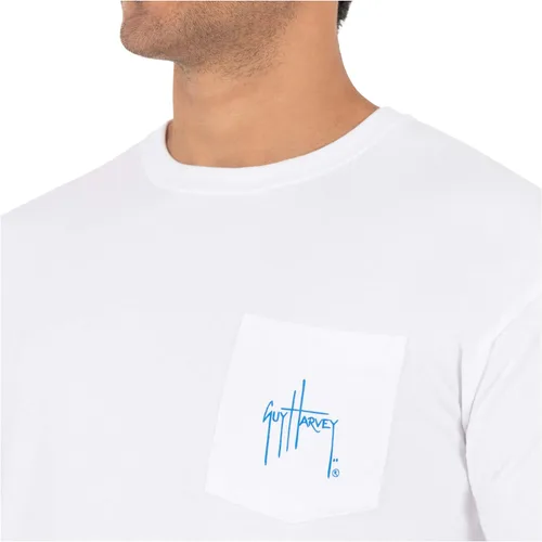 Miniatura 4 de Guy Harvey Billfish Collection - Camiseta de manga corta con bolsillo para hombre, PARENT