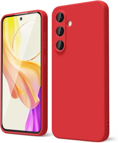Miniatura 214 de oakxco Funda para teléfono Samsung Galaxy S21 Ultra con agarre de silicona líquida, bonita funda delgada y delgada de goma suave de TPU lisa