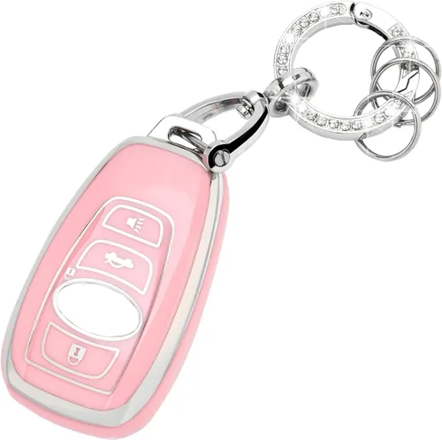 Miniatura 11 de Funda para llavero Cadillac – Funda de TPU suave con protección de llavero brillante compatible con Cadillac Escalade CTS SRX XT5 ATS CT6 5 botones