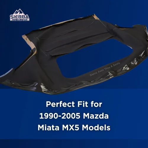 Miniatura 2 de Repuesto de techo de convertible completo de vinilo para Mazda Miata Cabriolet 1990-2005 con ventana de plástico transparente y protección contra