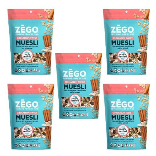 Miniatura 8 de ZEGO Foods Organic Superfood Avena y Muesli, certificado sin gluten (manzana y arándano) 13 onzas