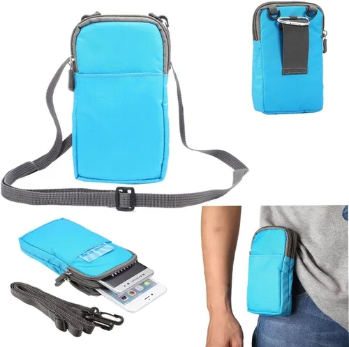 Miniatura 13 de Bolso cruzado universal para teléfono celular, bolsa de cinturón para deportes al aire libre, funda para llevar teléfono móvil, con correa