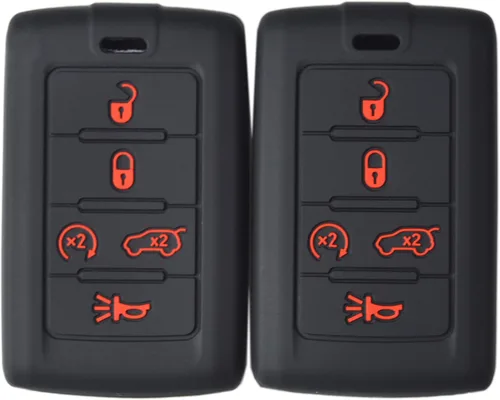 Miniatura 10 de Funda protectora de silicona para llavero de 5 botones para Jeep Grand Cherokee Grand Wagoneer y Dodge Charger Daytona EV Electric 2024+