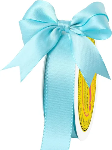 Miniatura 352 de Cinta de satén blanca antigua de doble cara de 1-1/2 pulgadas x 50 yardas, cinta de poliéster para envolver regalos, día de San Valentín, bodas