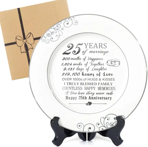 Miniatura 8 de Urllinz Placa de 50 aniversario con lámina de oro de 24 quilates, regalo de boda de aniversario de 50 años para parejas y padres, decoraciones