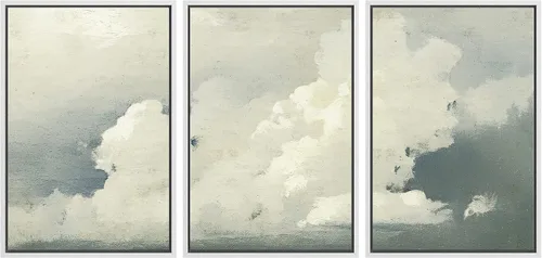 Miniatura 41 de SIGNWIN Lienzo enmarcado para pared, juego de arte sereno de pantanos con humedales verdes e ilustraciones de agua tranquila, arte moderno