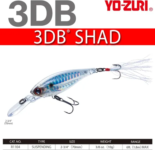 Miniatura 4 de YO-Zuri () ) SHAD 3DB (SP) 【