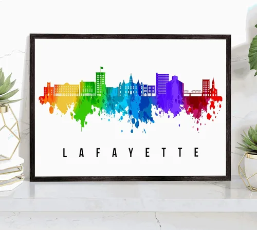 Miniatura 16 de Pera Print Rochester Skyline New York Póster, pintura de paisaje urbano de Nueva York, impresión de paisaje urbano y monumentos, arte de pared