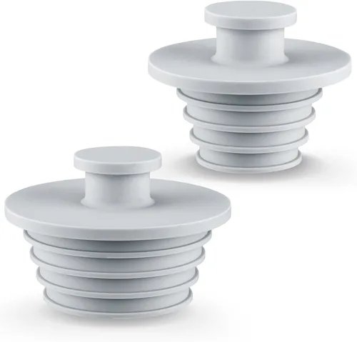 Miniatura 11 de Aluvor Tapón para bañera, 2 piezas, tapón de fregadero, tapón de bañera, tapón de drenaje de ducha de baño, tapón de drenaje de bañera de silicona