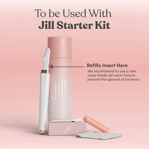 Miniatura 2 de Jill Dermaplane - Recambios de maquinilla de afeitar para mujer, 8 cuchillas de afeitar faciales de un solo uso para depilación facial