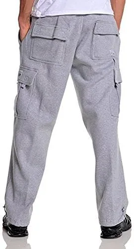 Miniatura 8 de Pro Club - Pantalones cargo de vellón pesado para hombre