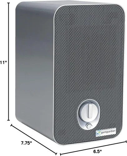 Miniatura 9 de Sistema de limpieza de aire GermGuardian 3 en 1 con filtro HEPA, desinfectante UV-C, reducción de alérgenos y olores, purificador de aire portátil.
