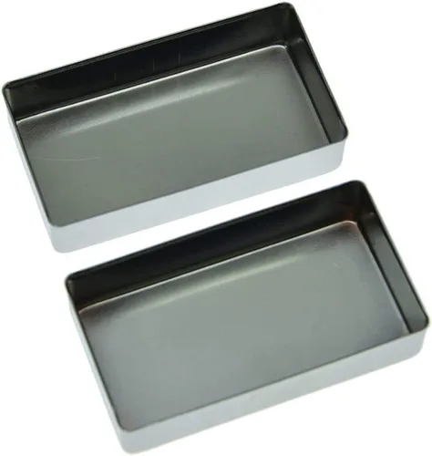Miniatura 4 de KAISH Juego de 2 fundas selladas para pastillas de guitarra Humbucker de latón sin agujeros cromadas Cromo