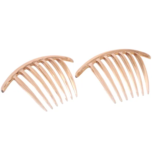 Miniatura 11 de Parcelona French Twist - Juego de 2 peines de celuloide de 4 pulgadas (4.0 in), flexibles, duraderos, antideslizantes, accesorios para el cabello