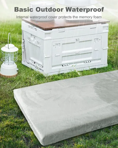 Miniatura 3 de Ferlizer Memory Foam Camping Mattress Pad, 3" Portable Roll Up Sleeping Pad for Adults, Camping Bed Pads for Sleeping with Waterproof Cover & Travel
