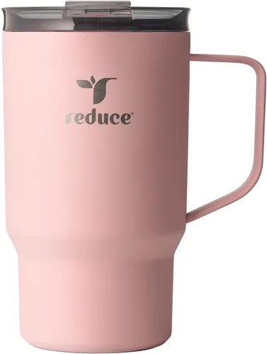 Miniatura 9 de REDUCE Hot1 - Taza aislante de acero inoxidable Hot1 de 18 onzas con tapa de ajuste de temperatura - Vacío de doble pared, compatible con portavasos