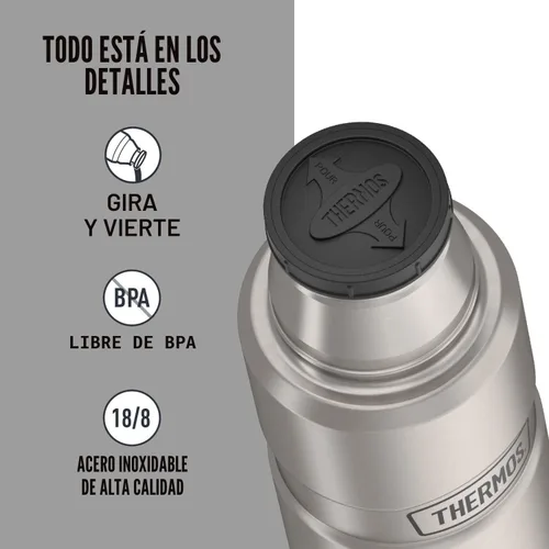Miniatura 5 de THERMOS Stainless King - Botella compacta aislada al vacío, 16 onzas, azul medianoche