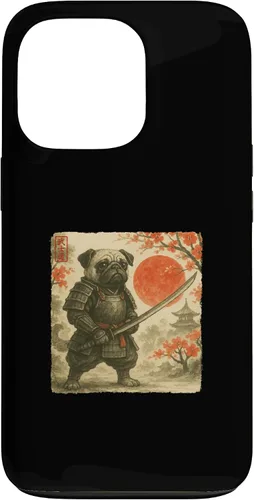 Miniatura 10 de Pug Samurai Japanese Warrior Costume Sumi-e Art Funny Case for iPhone 17