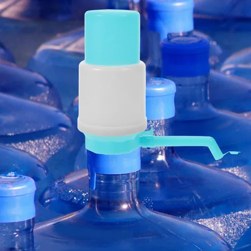 Miniatura 3 de jojofuny Bomba dispensadora de agua manual para botella de 1 galón, bomba de agua ligera portátil para acampar al aire libre, uso en casa y oficina
