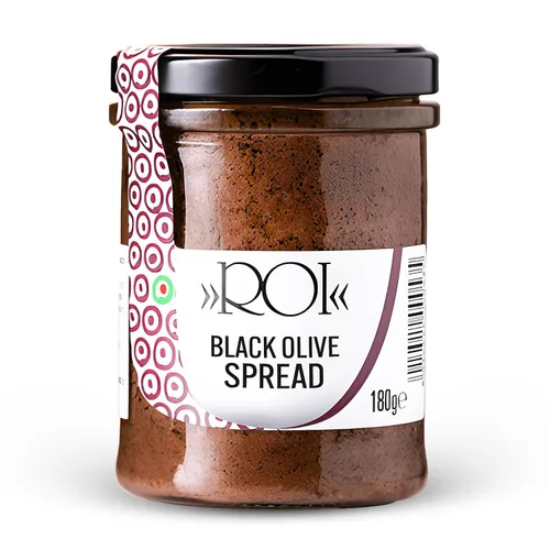 ROI Ligurian Taggiasca Tapenade Olive Spread - Sándwich para untar y bruschetta, Tapenade de oliva para antipasto, salsas, galletas, pan, aperitivos