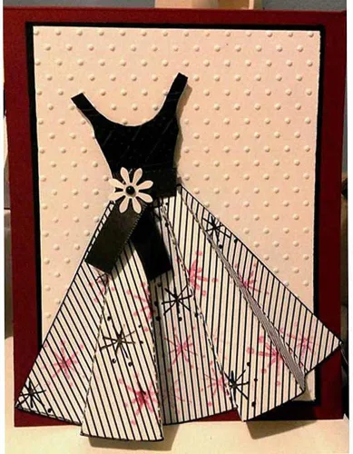 Miniatura 6 de Troqueles de corte de metal para mujer, Navidad, Papá Noel, falda de vestido, plantillas en relieve, molde de plantilla para álbum de recortes
