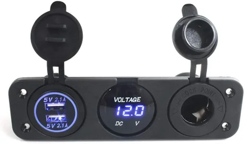 Miniatura 6 de Kit de componentes de caja de alimentación portátil, kit de estación de energía de 12 V para camping, caza, pesca, situaciones de supervivencia