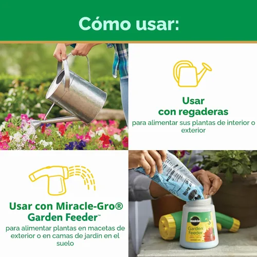 Miniatura 6 de Miracle-Gro Alimento vegetal multiusos soluble en agua, para todas las plantas de interior o exterior, rosas, flores, verduras, plantas