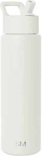 Miniatura 17 de Simple Modern botella de agua reutilizable con tapa con pajilla, de acero inoxidable con aislamiento al vacío, para gimnasio, viajes y deportes