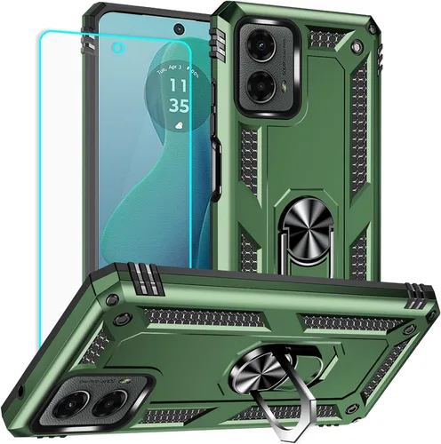 Miniatura 18 de Yiakeng Funda para Moto G Play 2023, Funda para Teléfono Moto G Play 2023 con protector de pantalla HD, fundas protectoras de grado militar con Moto