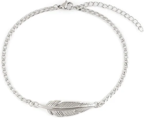 Baronyka Men's Handcrafted Anklet, Wax Cord, Stainless Steel, Adjustable Length, Durable for Everyday Wear and Modern Look