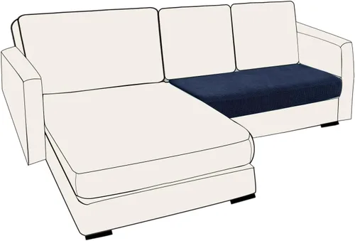 Miniatura 131 de UNBBRRL Fundas de cojín de asiento para sofá, elásticas, funda de cojín individual para sofá, fundas de cojín para sofá, fundas de héroe protegen