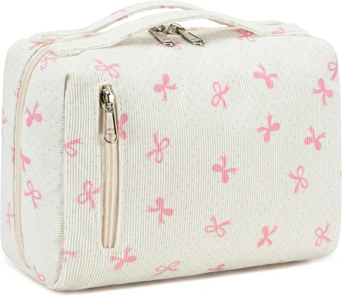 Miniatura 10 de Bluboon Bolsa de Maquillaje con Cremallera, Bolsa de Cosméticos Portátil y Organizadora de Viaje para Mujeres y Niñas